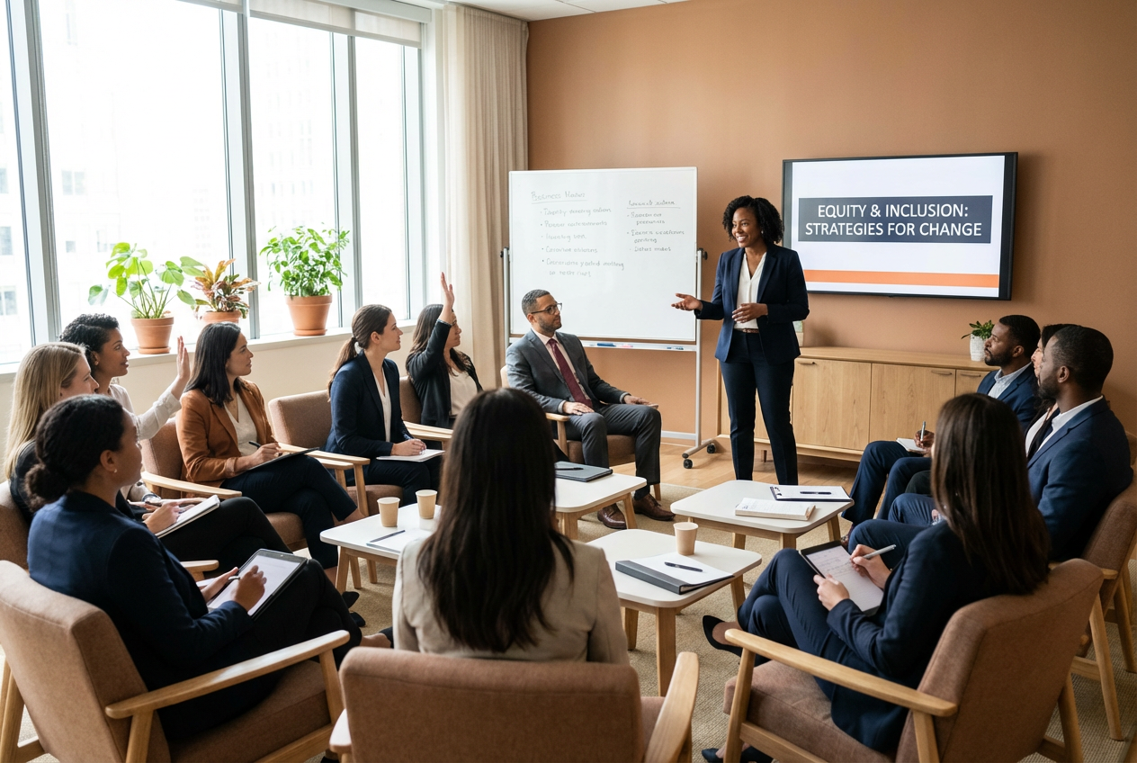 Equity consultant facilitating workshop