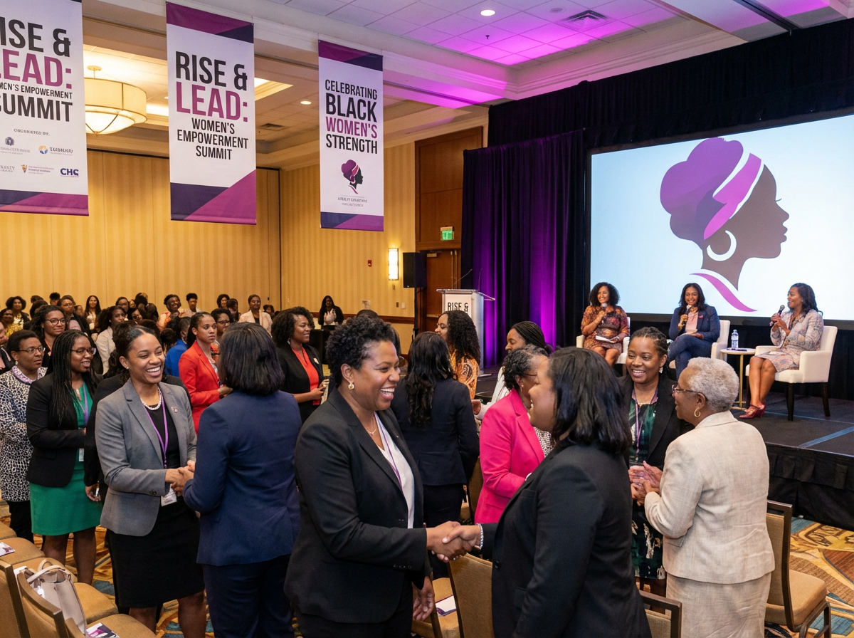 African American women leaders at empowerment conference